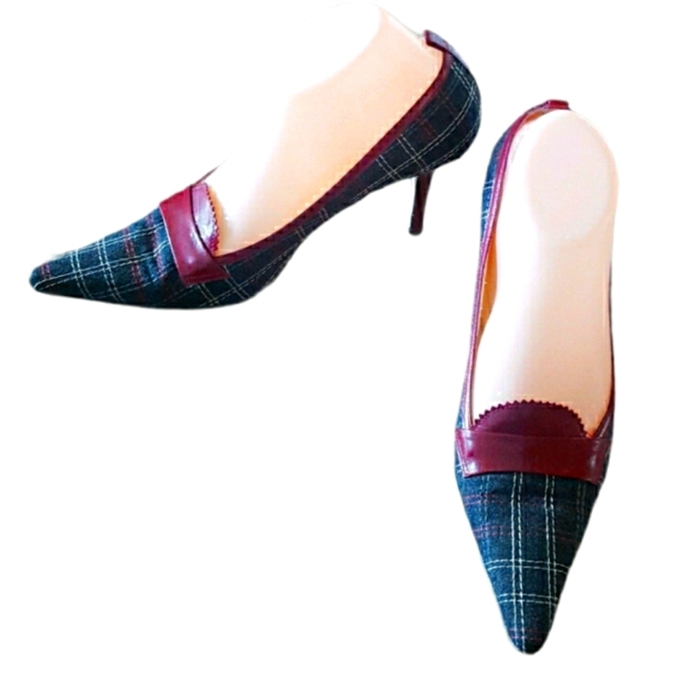 Ellen Tracy -‎ Vintage Wool & Leather Heels